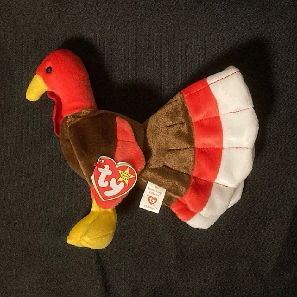 💫 Vintage 1997 Gobbles The Turkey Ty Beanie Baby - Picture 4 of 14